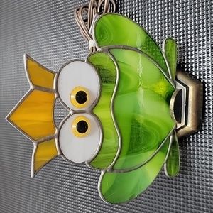 Stained glass frog light